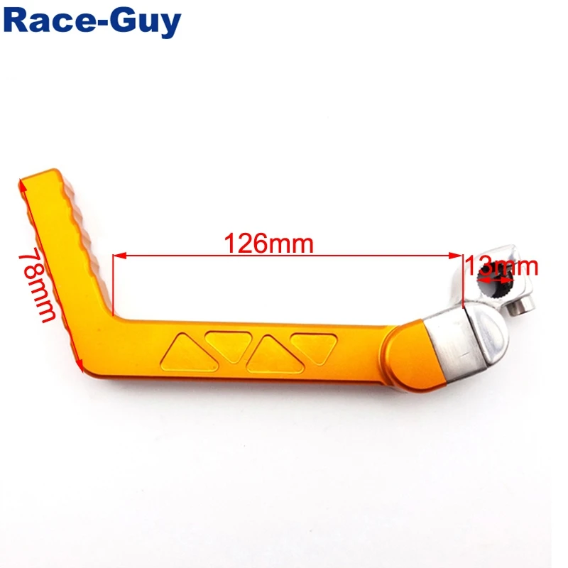 Gold Kick Starter Lever For 50cc 90cc 110cc 125cc 150cc 160cc Chinese Pit Dirt Bike Motorcycle