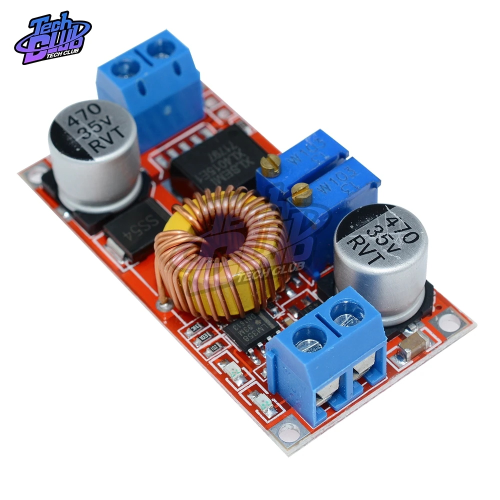 Placa de carga de reducción de batería de litio XL4015 5A DC-DC CC CV, convertidor de potencia Led, cargador, módulo de reducción XL4015