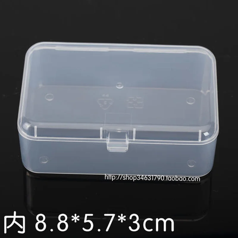 Small Parts Transparent Collapsible Plastic Boxes Small Jewelry Storage Packaging Box