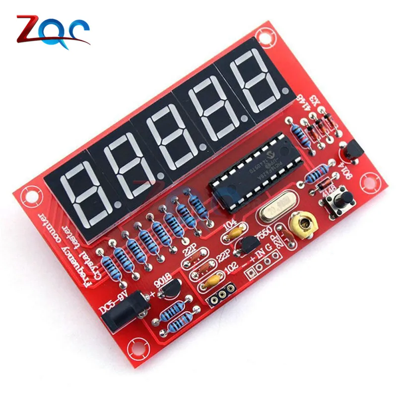 1Hz-50MHz Crystal Oscillator Frequency Counter Tester DIY Kit 5 Digits Resolution new Frequency Meters frecuencimetro