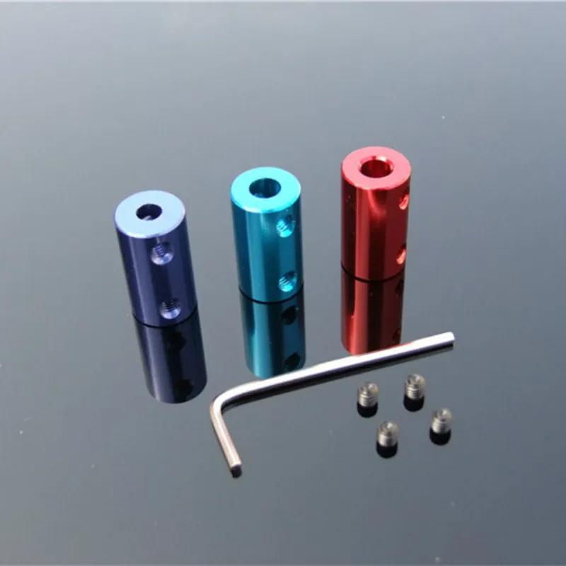 Multi Color Specifications Aluminum Alloy Shaft Coupling Motor Power Transmission Parts Ship Model Coupling Model DIY Accessory