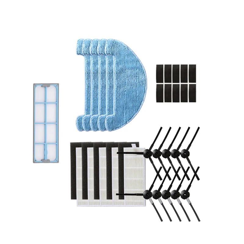 Robot Vacuum Cleaner Mop Cloth Side Brush HEPA Filters for iboto Aqua 610g Robotic Vacuum Cleaner Pre filter Parts Accessories