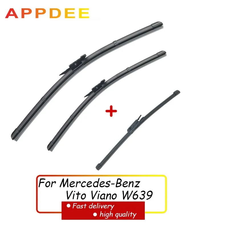 APPDEE Wiper Front Rear Wiper Blades Set For Mercedes-Benz Vito Viano W639 2011- 2014 Windshield Windscreen 28