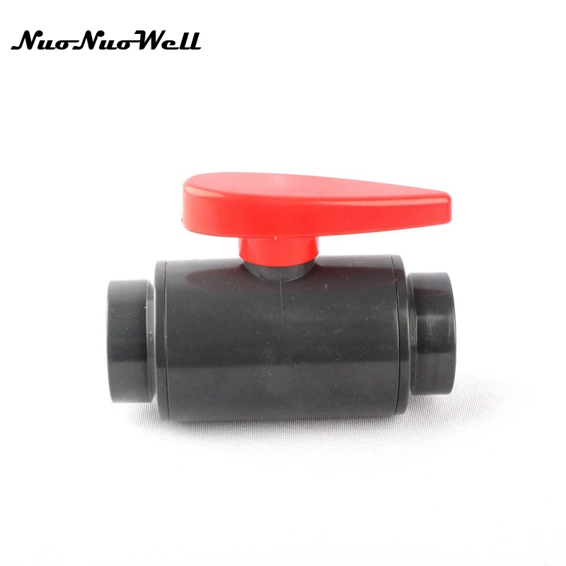 

1pcs NuoNuoWell ANSI 1" DN20 PVC Ball Valve Tap Connector Pipe Adapter Garden Irrigation Aquarium Supplies Fish Tank Fittings