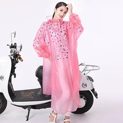 Electric bicycle poncho singleplayer plus size thickening fashion bicycle motorcycle big hat brim transparent raincoat