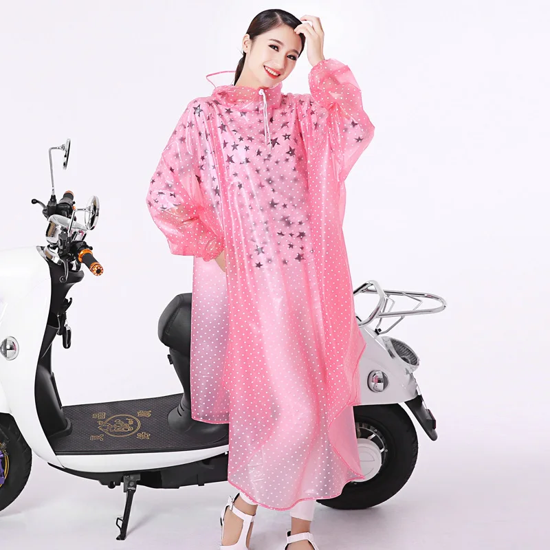 Electric bicycle poncho singleplayer plus size thickening fashion bicycle motorcycle big hat brim transparent raincoat