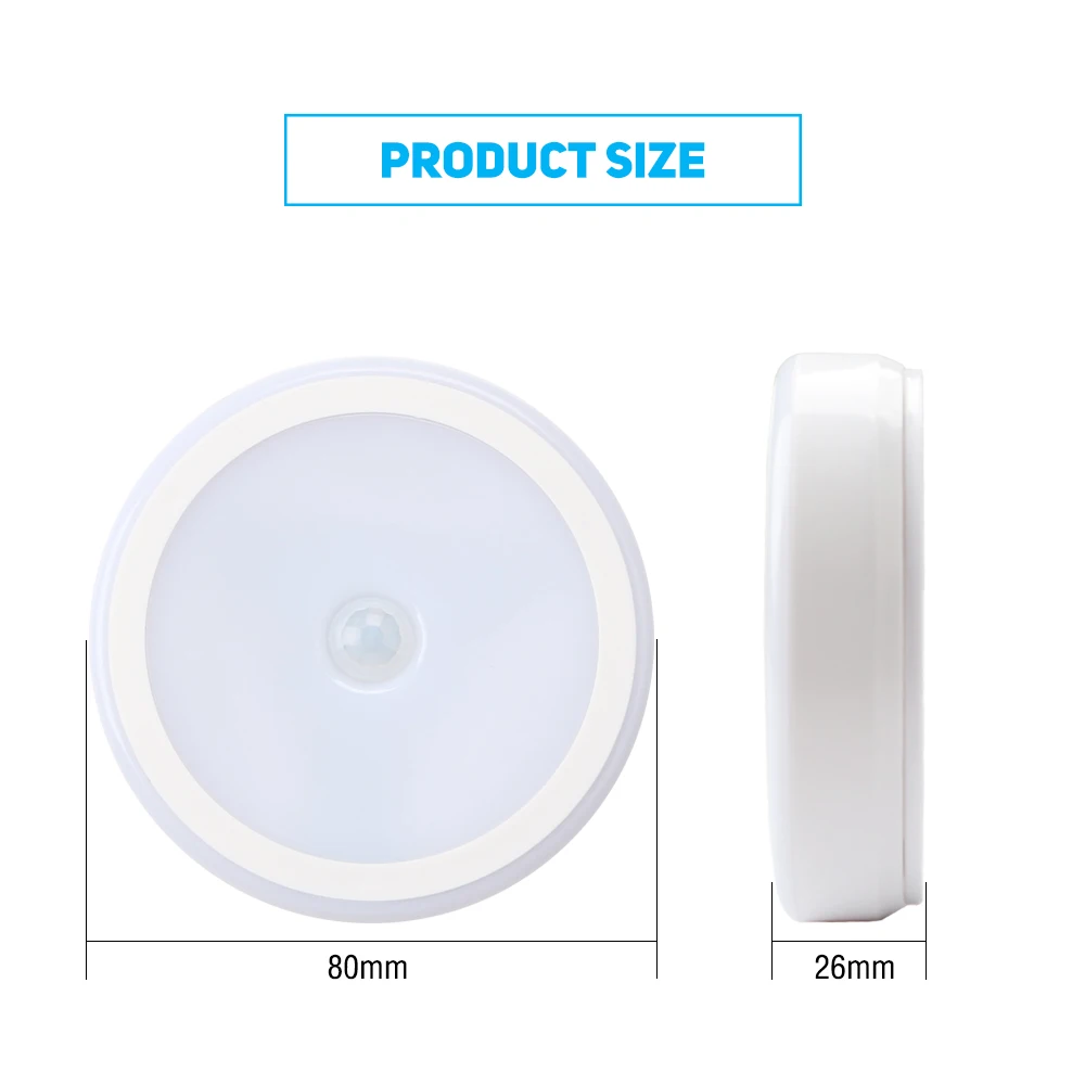 Motion Activated Type/ PIR Infrared Type/ USB Rechargeable Type Wireless LED Night Light Lamp LED Closet Hallway Magnetic Strip