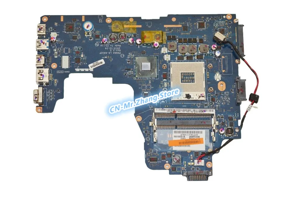 FOR Toshiba Satellite P755 P755-S5320 Laptop Motherboard K000128590 LA-6832P DDR3