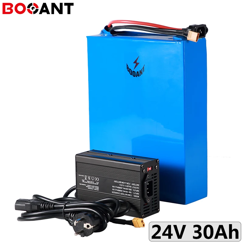 

Powerful 24V 30Ah 1000W electric scooter LiFePo4 battery pack 3.2V 32700 cell 8S 24V 250W ebike battery with 5A Charger