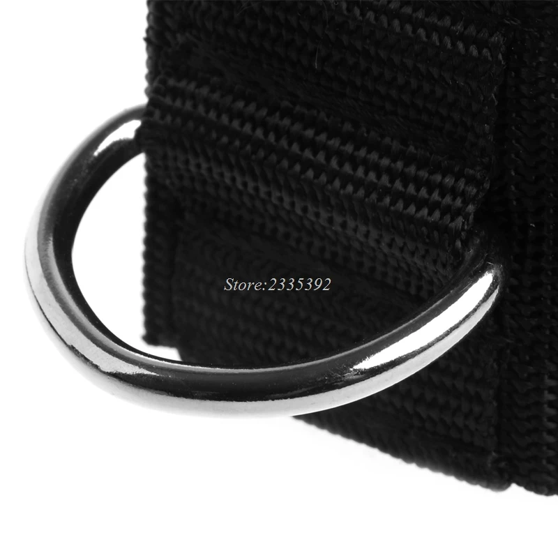 D-ring Ankle Anchor Strap Belt Multi Gym Cable Attachment Thigh Leg Pulley Strap Lifting Fitness Exercise Training Equipment