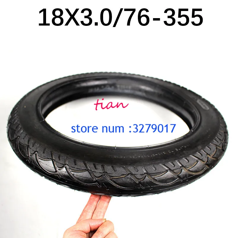 Good Quality 18 x 3.0 inner and outer tire with a bent Valve fits many gas electric scooters and e-Bike New