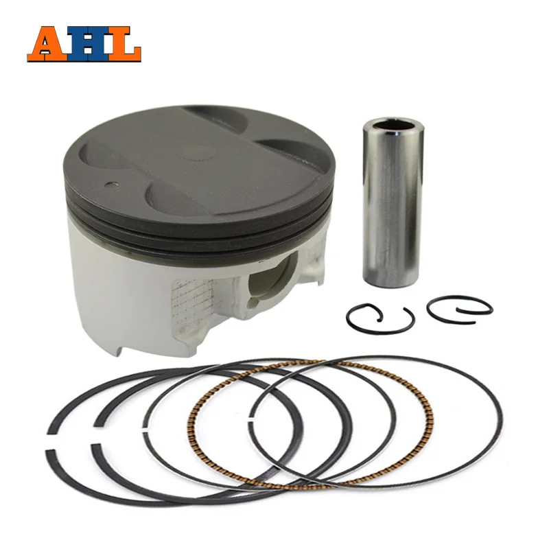 AHL Motorcycle Engine Parts Cylinder Bore Size STD 83mm +100 84mm Piston & Piston Ring Kit For Suzuki SV650 SV 650 2003-2012