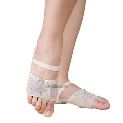 Danza del ventre piede perizoma calzini da ballo scarpe puntali danza del ventre pratica calzini ballerine scarpe da ballo accessori professionali