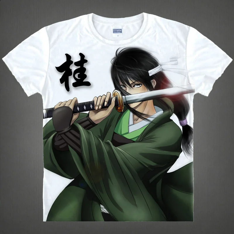 Gintama T-shirts kawaii Japanese Anime t shirt Manga Shirt Cute Cartoon Silver Soul Gin Tama Cosplay shirts 40244441291 tee 357