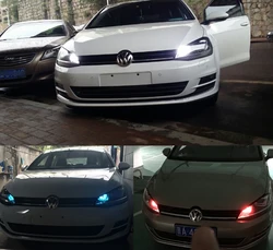 2x PW24W High Power LED Daytime Running Lights Bulbs DRL for VW Golf MK7 Golf7 Golf VII Rline(2013-up with xenon headlight only)