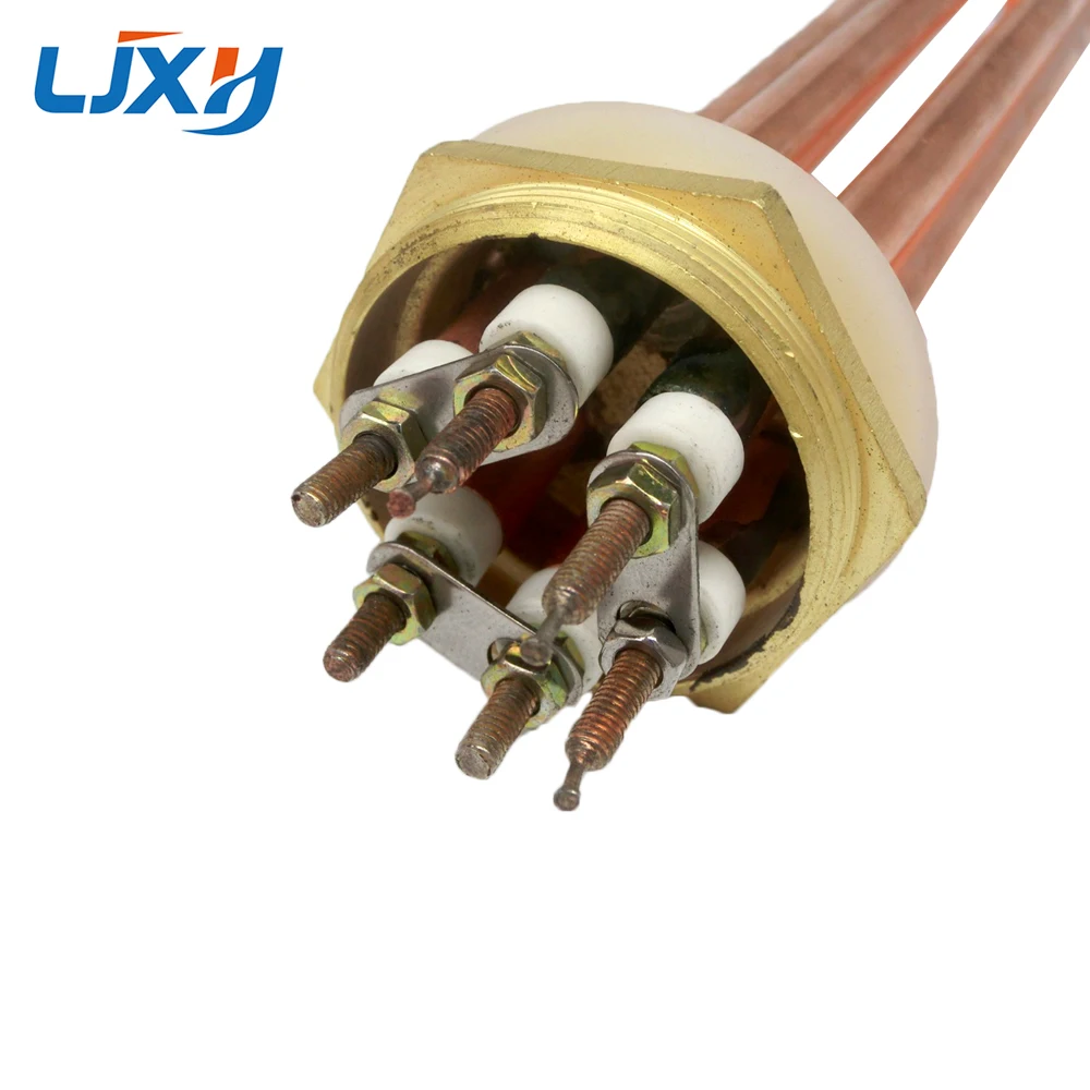 DN32 (41mm) Copper Tube 110V/220/380 Water Heating Element with Copper Thread for Thermostat Water Heater 3KW/4.5KW/6KW/9KW/12KW