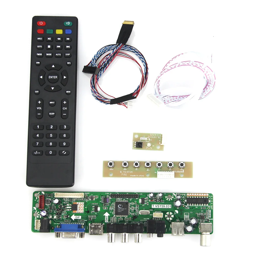 T.VST59.03 For LP125WH2(SL)(B3) LCD/LED Controller Driver Board (TV+HDMI+VGA+CVBS+USB) LVDS Reuse Laptop 1366x768