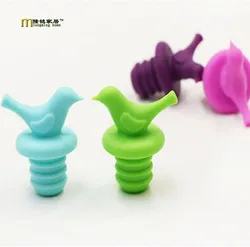 1PC LONGMING HOME Bird Design Silicone Wine Stopper Safety Bar Accessories Sealed Wine Bottle Stopper LB 274