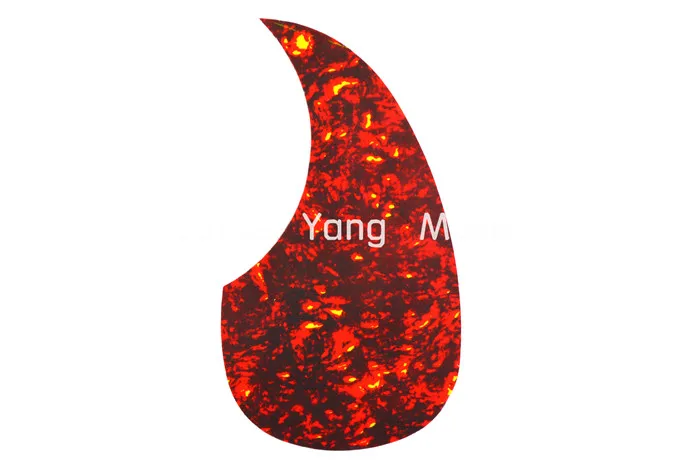 Alice Acoustic Guitar Pickguard Red Tortoise Teardrop Peel and Stick Adhesive Back Free Shipping Wholesales