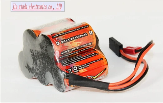 Vb-bateria recarregável ni-mh, 6v, 2, 3a, 1600mah, 2, 3a, 5x1.2v, recarregável, gasolina, receptor trapezoidal