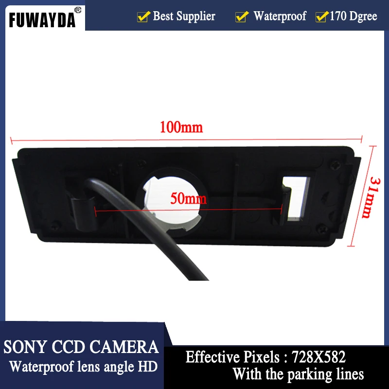 FUWAYDA FOR SONY Night Vision Car Rear View Camera Reverse Color parking Camera parking lines for Mitsubishi  Challenger Grandis