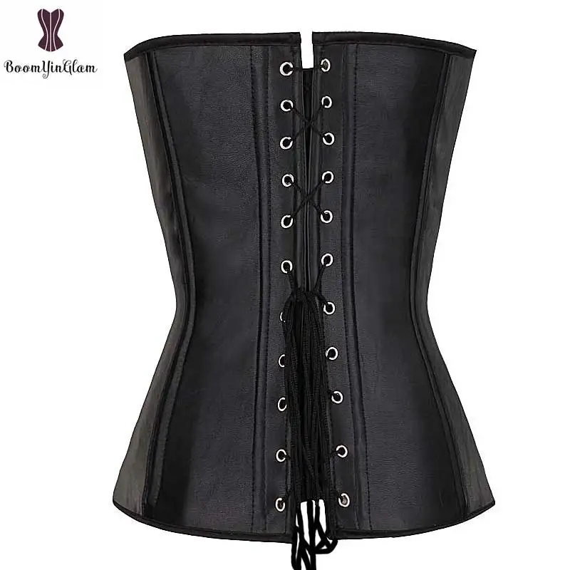 Black Halterneck Corset Overbust Steampunk Gothic Korse Belt Coffee Punk Korset G-string Corselet Buckle Gorset Boned Bustier