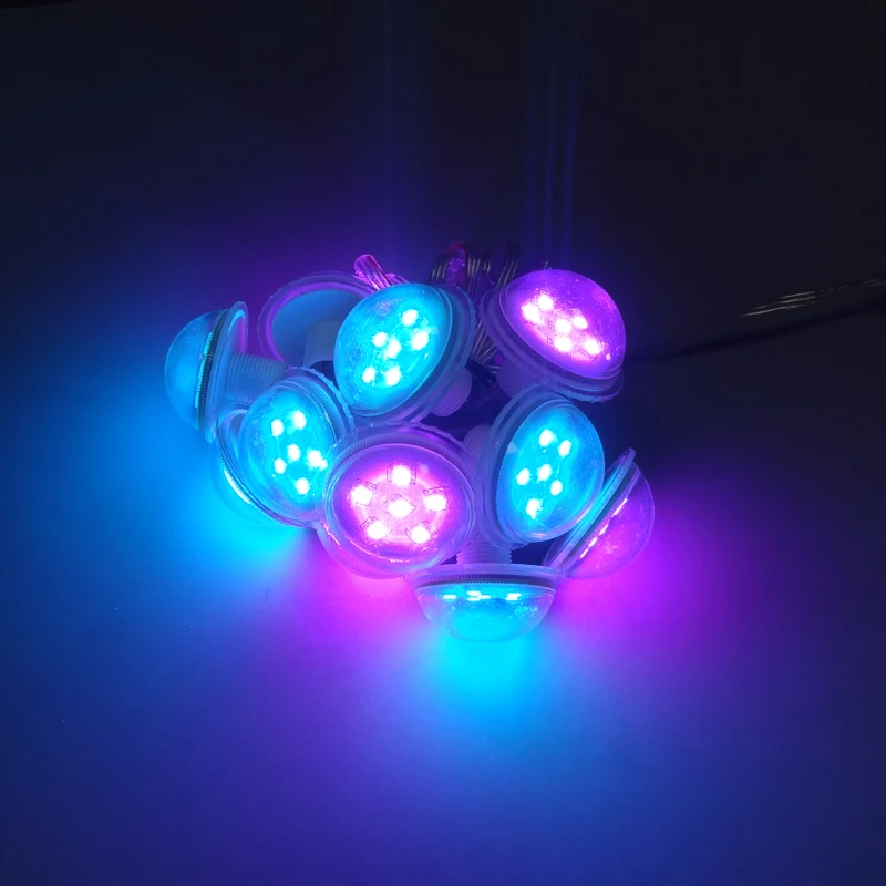 12V 38mm 9LEDs UCS1903 RGB LED Pixel Module Light 5050 SMD Amusement Ride LED Lights Diameter 38mm 9LEDs/Module Waterproof IP67