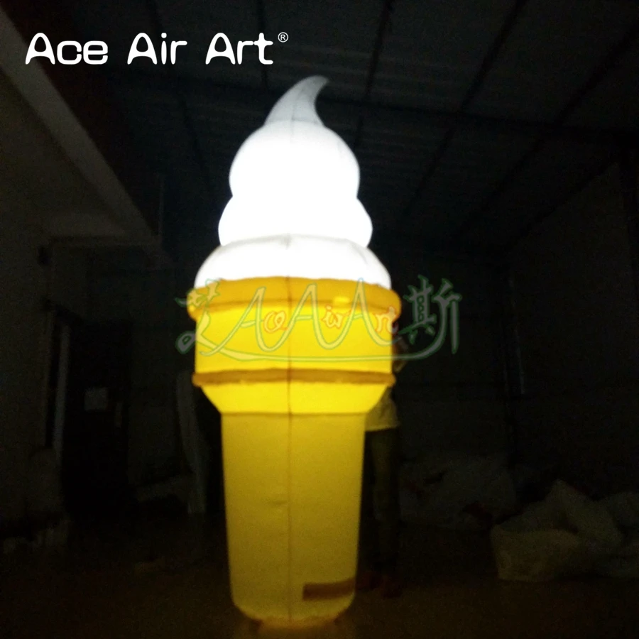 2.5M Height Hot Sale Amazing Inflatable Ice Cream Model/Replica Soft Serve For Summer Promotion