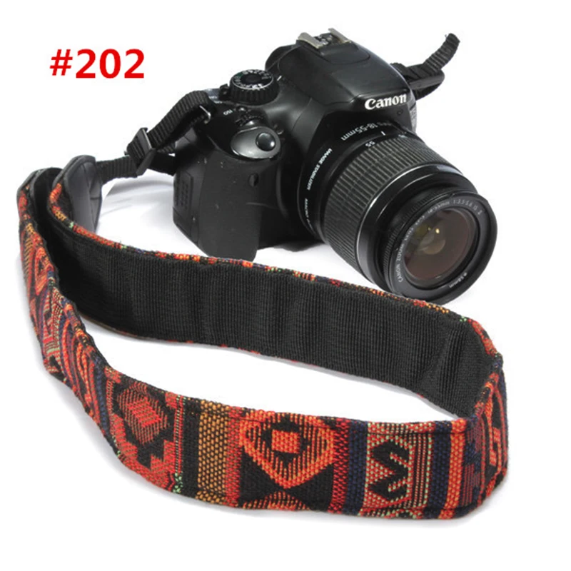 New Variopinta Dell'annata Hippie Stile Collo Camera Tracolla Cinghia di Cotone Resistente per Canon Nikon Sony DSLR SLR