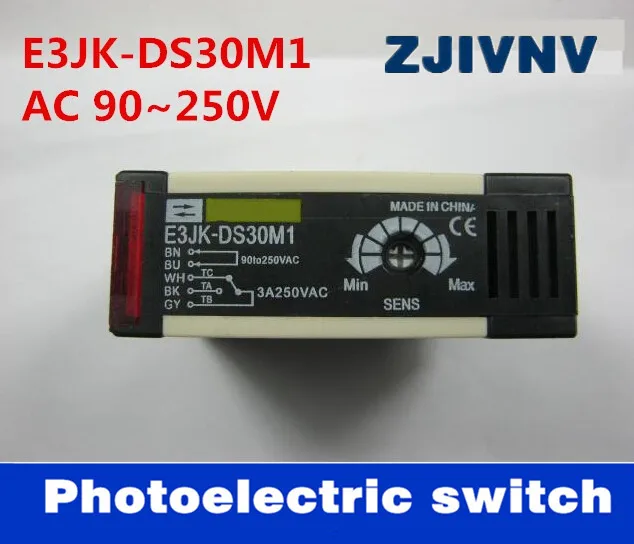 photoelectric switch E3JK-DS30M1 DC 12~24V, 90-250vac Diffuse reflection infrared switch photoelectric sensor