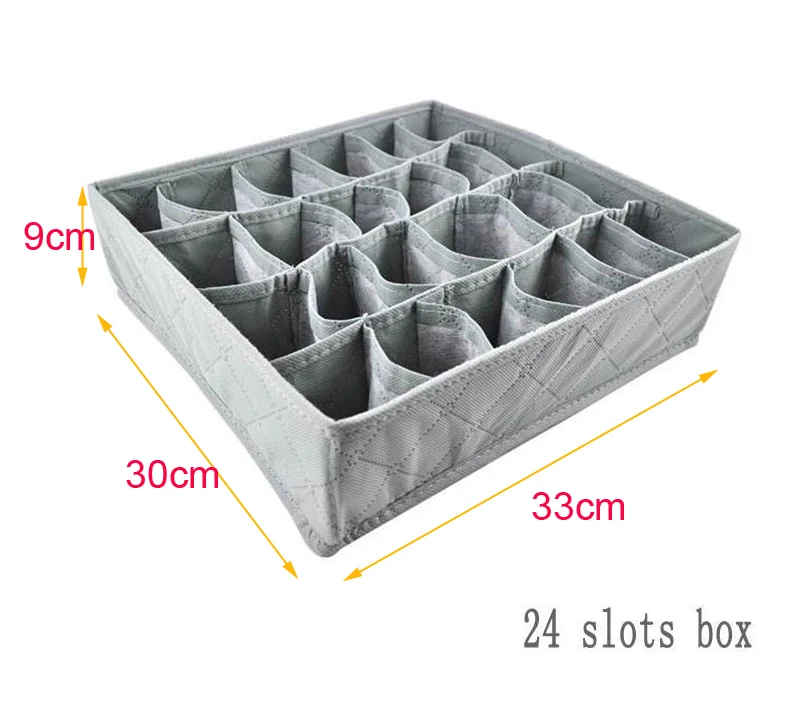 2016 Rushed Box Storage Box 3pcs /conjunto Dobravel Bamboo Charcoal Armazenamento Organizador Caixa Underwear Sock Ties Sutia