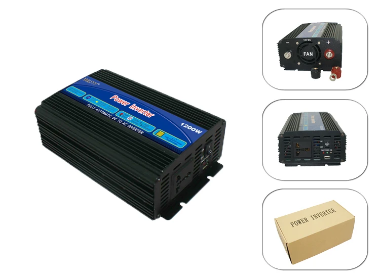 DC12V to AC220v 1200W modified sine wave power inverter larger power inverter