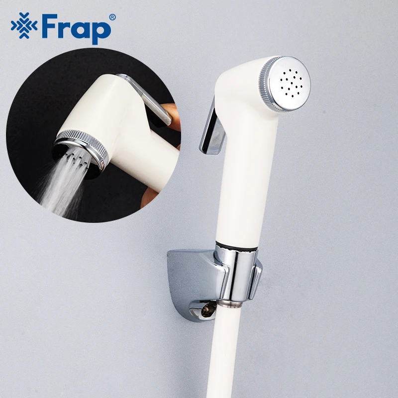 Frap Handheld Bidet Spray Shower Set Wall Bracket Toilet Sprayer Douche Kit Bidet Faucet ABS Hand Faucet for Bathroom IF001-2