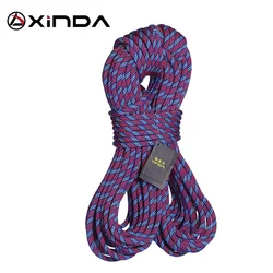 XINDA Rock Climbing Dynamic Rope Outdoor Hiking 11mm Diameter Power Rope High strength Cord Lanyard Safety Rope Survival Tool