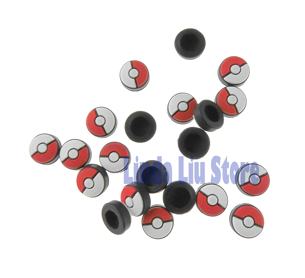 2 шт. мягкие силиконовые колпачки для ручек для переключателя Poke Ball Controller для кнопок Poke Ball, колпачки для джойстика для большого пальца, аксессуары