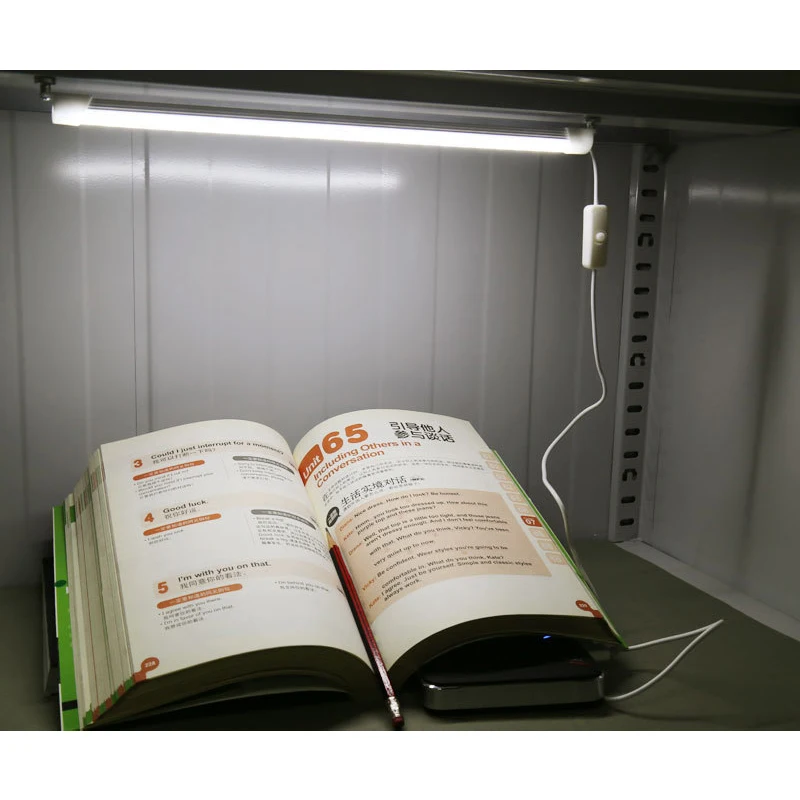 5V LED Book Lamp Student School Dormitory Reading Light USB Switch Adjustable LED Strip for Office Work Children Study Desk Lamp