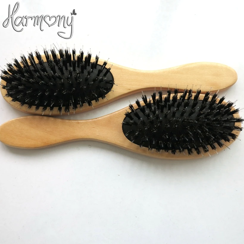 12pcs Professional Anti-Static Hair Brush Paddle Brush Comb escova de cabelo brosse a cheveux real wild boar bristle brush