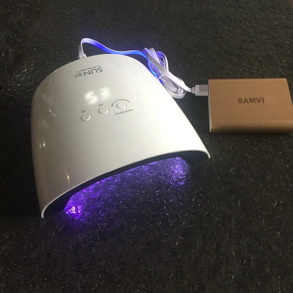 SAMVI SUN8SE 24W UV Lamp  LED Nail Dryer  Curing Gels Polish LED Display USB 5V Timer Button Auto Sensor Manicure Nail Art Tools