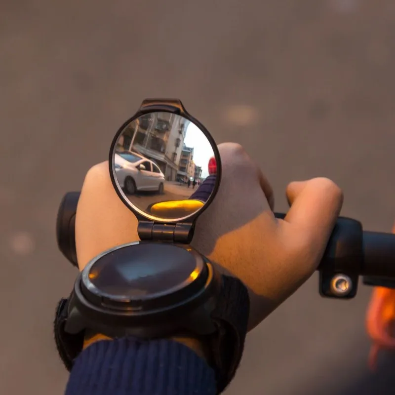 Rétroviseur de vélo rotatif à 360 degrés avec dragonne, miroir arrière de bicyclette, accessoires de