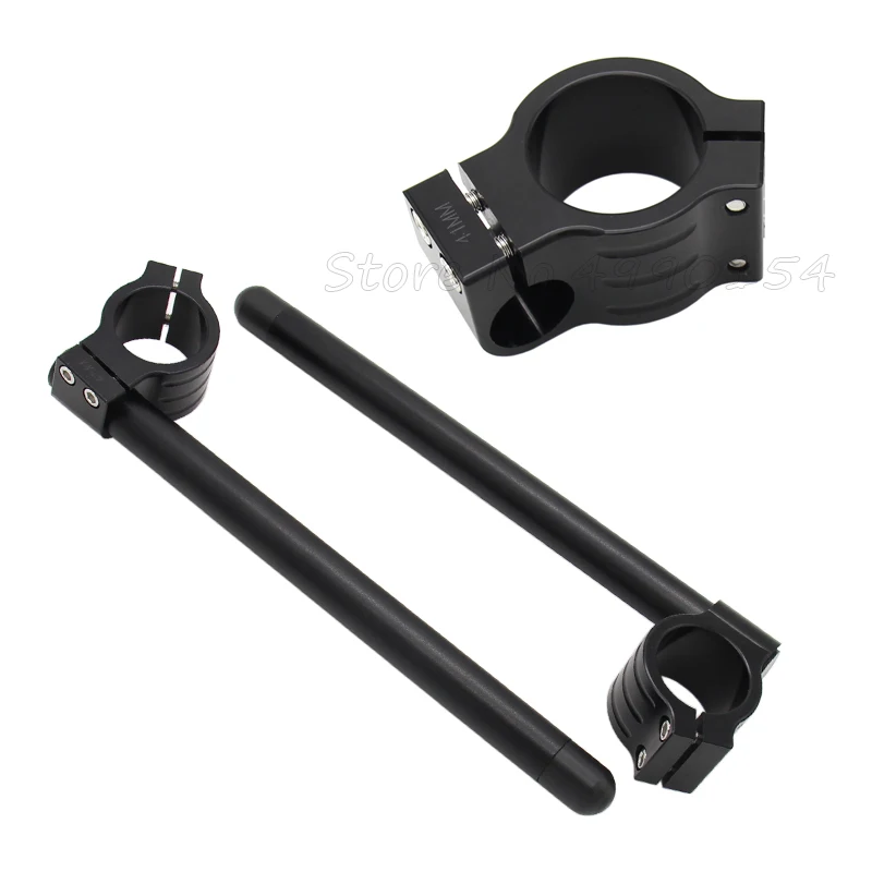 Universal Racing Adjustable CNC 31 32 33 35 36 37 39 41 43 50 51 MM Clip On Ons Fork Handlebars Handle Bar Cafe Racer Motorcycle