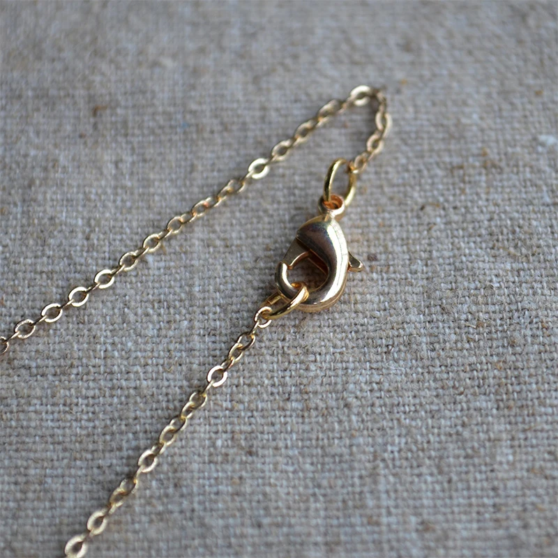 Purple Forget Me Not Statice Waterdrop Glass Pendant Gold Color Chain Long Necklace Women Boho Fashion Jewelry Bohemian Handmade