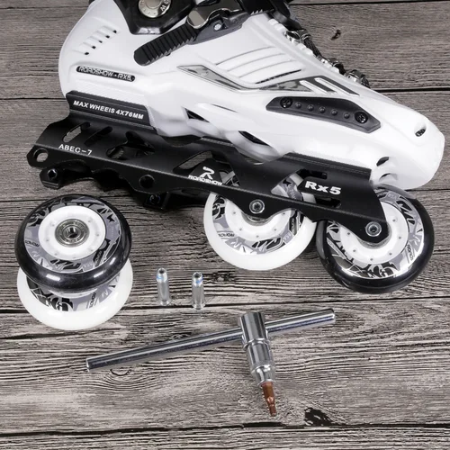 Imagen 2 del producto Funcional y práctico patín en línea Hexagonal plateado de 4mm, llave Allen con mango en T, uso para patín, accesorio de herramienta de llave hexagonal