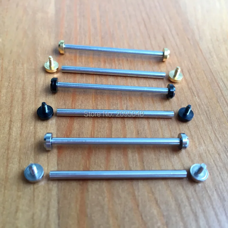 2piece/sets 33mm steel/gold colors watch screw tube rod stem for Nixon 51-30 watch case lug link strap/band A083-502 A083-1219