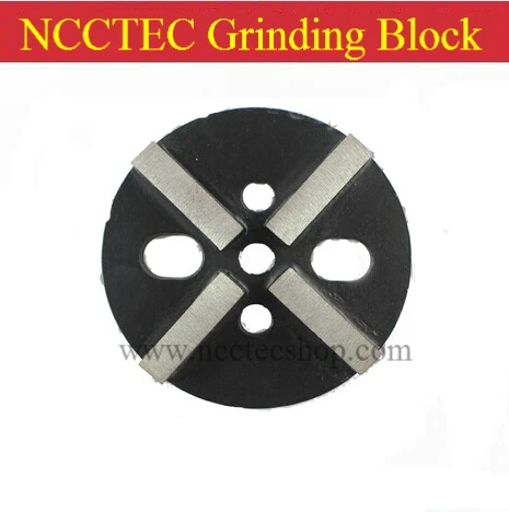 

83mm NCCTEC Grinding Blocks with 4 diamond Segments FREE shipping | metal bond concrete grinding pads shoes tools