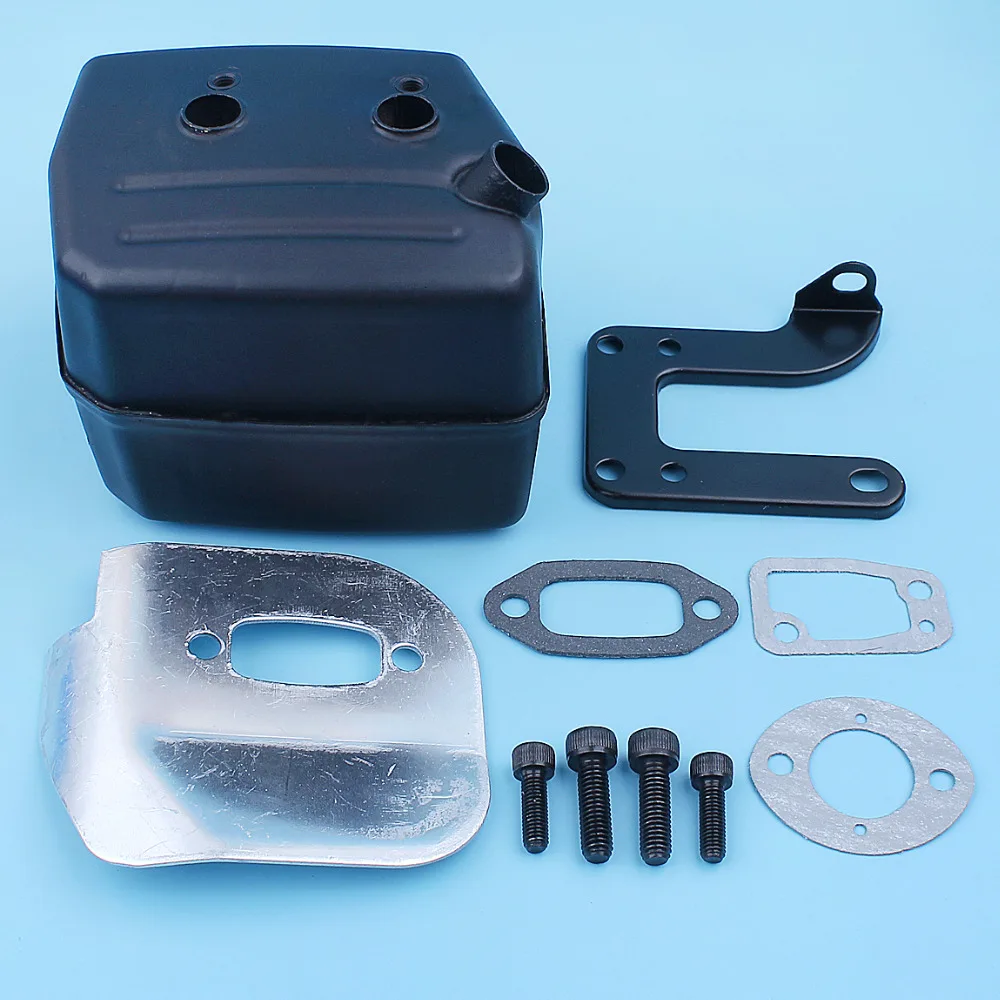 Kit de Parafuso de Substituição Silenciador Suporte Defletor de Escapamento para Jonsered 625 ii 630 Super 670