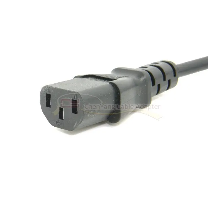 Cable de extensión IEC 320 de 30cm, C14 a C13 macho a hembra, con interruptor