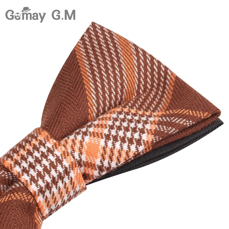 Nam Bowtie Cổ Điển Cotton Phối Nơ Dành Cho Nam Nơ Trưởng Thành Kẻ Sọc Dây Thắt Nơ Cho Kinh Doanh Cưới Cravats