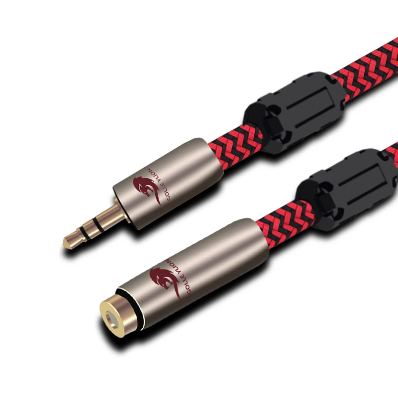 Кабель-удлинитель HIFI Mini Jack 3,5 мм штекер-гнездо для телефона, наушников, стереогарнитуры, автомобильного динамика, от 3,5 мм до 3,5 мм OFC 75 см 1 м 2 м