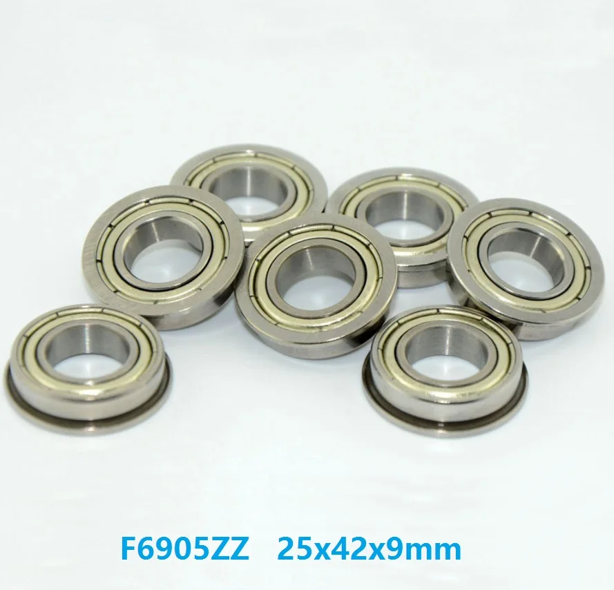 

20pcs/lot F6905ZZ F6905 ZZ Z F6905Z Flange bearing 25x42x9 mm shielded flanged deep groove ball bearings 25*42*9 mm