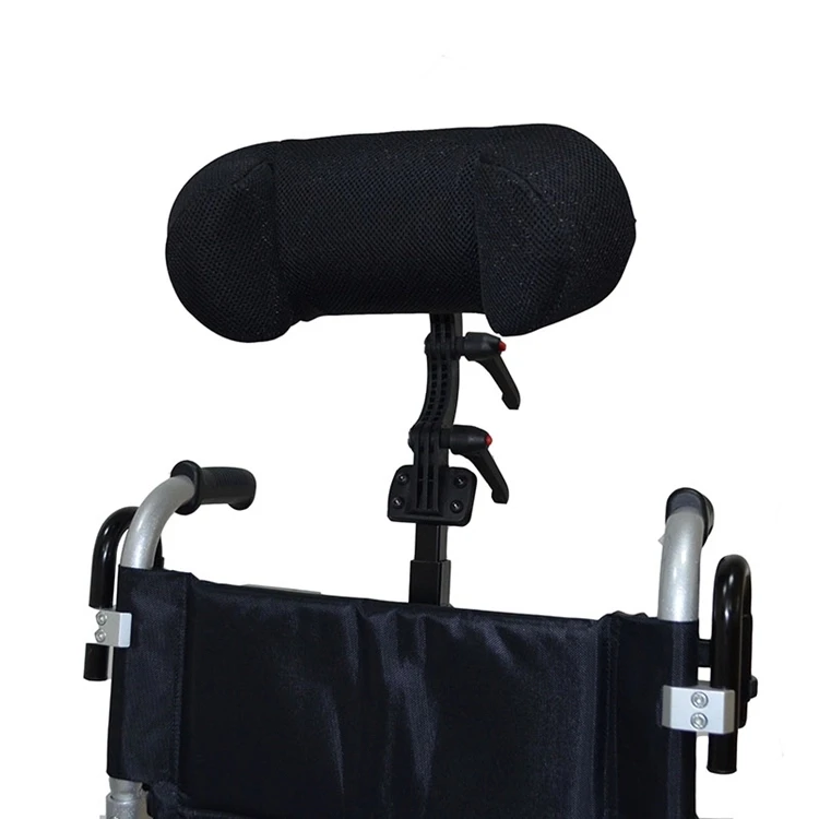 Lightweight Comfortable Height Adjustable Wheelchair Aluminum Electric Wheelchair Headrest pillow